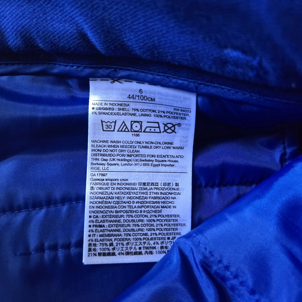 Banana Republic royal blue scalloped waist dress shorts Sz 6 belt detail preppy - Picture 5 of 7